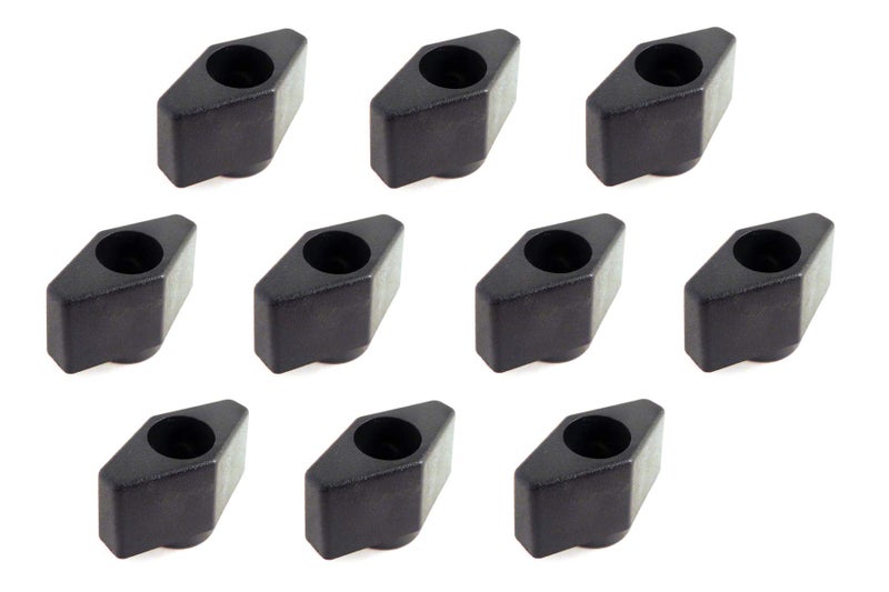 Taytools 773987 Lot 10 each 1/4 20 Female Thread T Knobs 1 inch wide by .75 inch High with Through Insert - Image 1